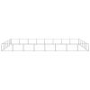 Dog Kennel Silver 430.6 ft² Steel